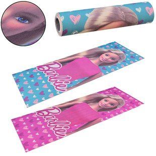 Килимок для йоги та фітнесу Barbie PVC BY0102 173см 61см 6мм Барбі А199 фото