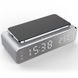 Настольные часы с беспроводной зарядкой 3 в 1 BELUCK WCCQi1 с подсветкой светодиодной LED ШБ1870 фото 2