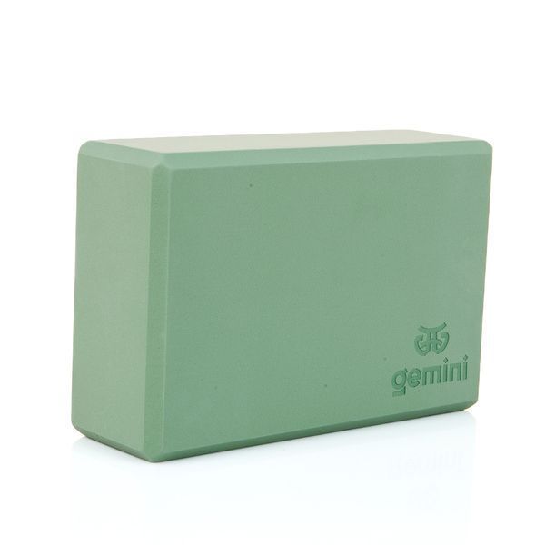 Блок для йоги Eva Pro 180грам 23х15х7.5см (Димчасто-Зелений) Smoke Green GBK-1004 А214 фото