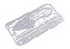 Мультитул кредитка выживальщика Survival Multitool Card 17в1 SurvCred фото 2