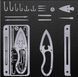 Мультитул кредитка выживальщика Survival Multitool Card 17в1 SurvCred фото 5