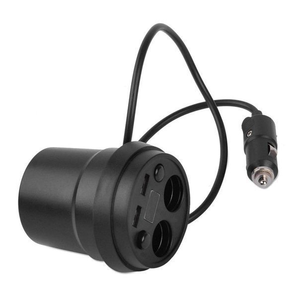 Разветвитель прикуривателя 12/24V (на 2 выхода + USB) KONNWEI CS214U фото