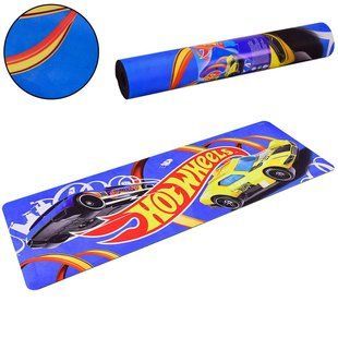 Килимок для йоги та фітнесу Hot Wheels PU HY0103 173см 61см 6мм Синій Хот-Вілс А200 фото
