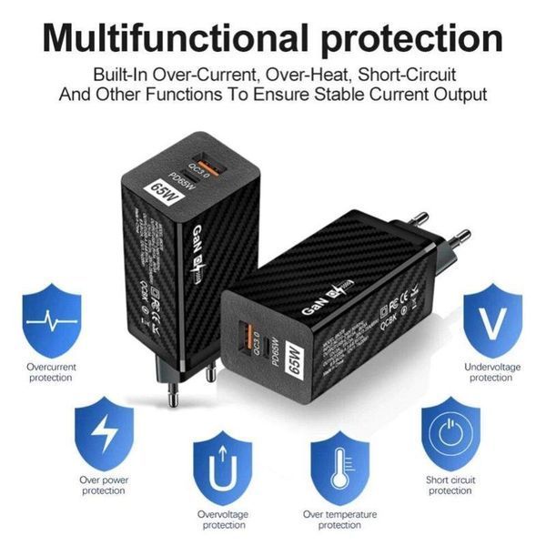 Зарядное устройство GaN BK378 USB Type-C 65W ВО002 фото