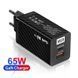Зарядное устройство GaN BK378 USB Type-C 65W ВО002 фото 1