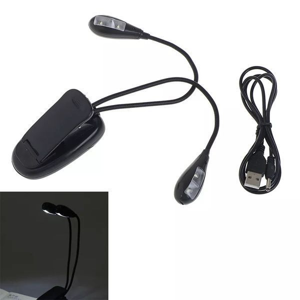 Ліхтарик USB для читання книг, для читання в темряві, ліхтар на 4 світлодіоди з USB 89 фото