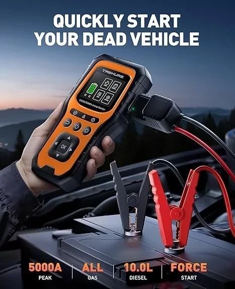 Пусковое устройство, OBD2 сканер, Power bank 3в1 TREKURE 5000A А024 фото