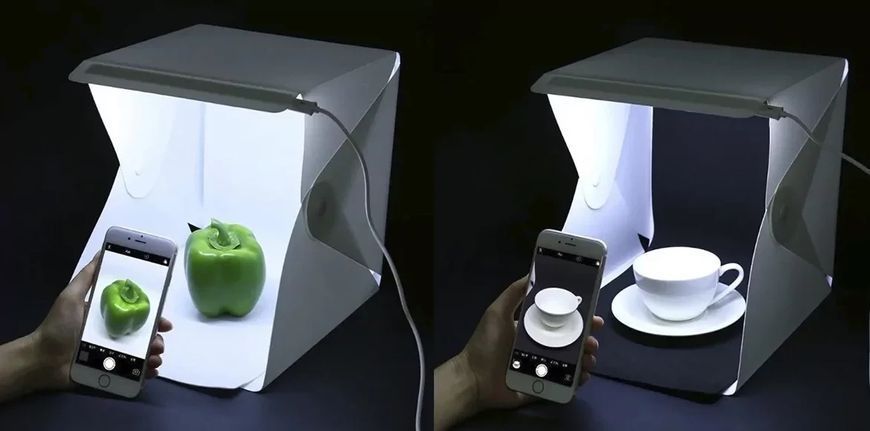 Photobox &ndash; лайтбокс с LED подсветкой для предметной съемки 20см А025 фото