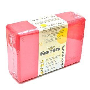 Блок для йоги EVA 180грамм GВ001-R красный А232 фото