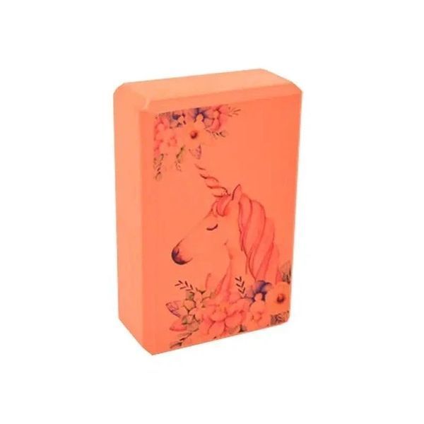 Блок для йоги с рисунком "Единорог" 120грам GB-0858-14 А233 фото
