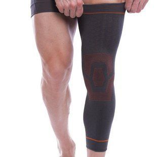 Бандаж эластичный удлиненный компрессионный на голень и колено Knee compression sleeve SIBOTE 1шт ST-948 А338 фото