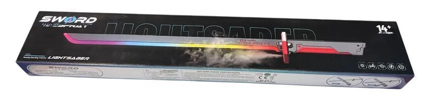 Світловий меч катана LED 80 см Dark Knife &mdash; іграшковий RGB меч з парою, іскрами та зміною кольорів, акумуляторний А087 фото