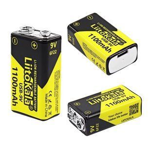 Акумулятор USB 9v Liitokala крона 1100mAh ИГ792 фото