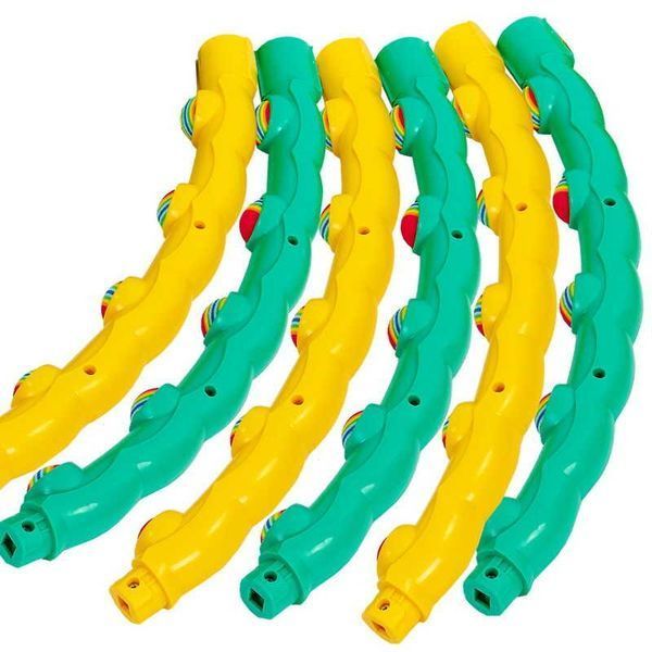 Обруч массажный Хулла Хуп Hula Hoop COLOR BALL 0088-1 6 секций А393 фото