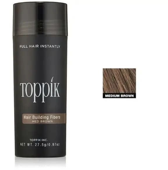 Загусник для волосся Toppik Hair Building Fibers medium brown А044 фото