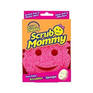 Абразивна губка-смайлик, двостороння Scrub Mommy для миття посуду, чищення та прибирання різних поверхонь ШБ2184 фото