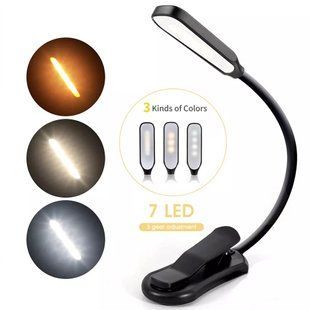 Гнучкий акумуляторний led світильник для книг з usb в2023 фото